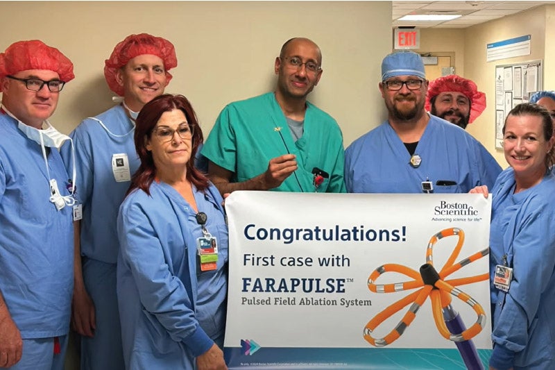 farapulse team presenting banner