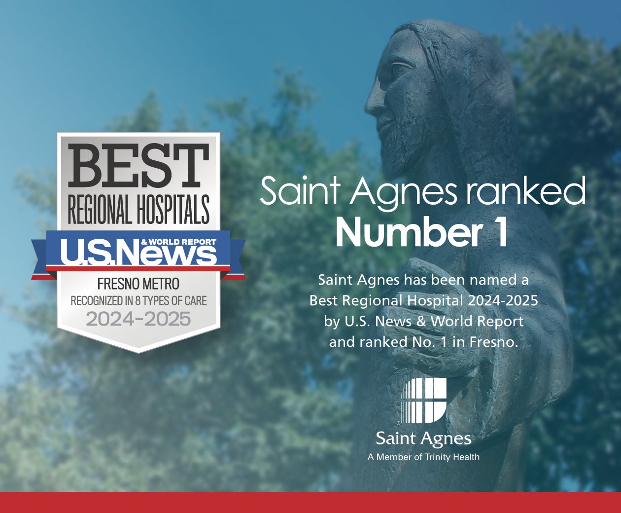 saint agnes ranked number 1 regional hospital