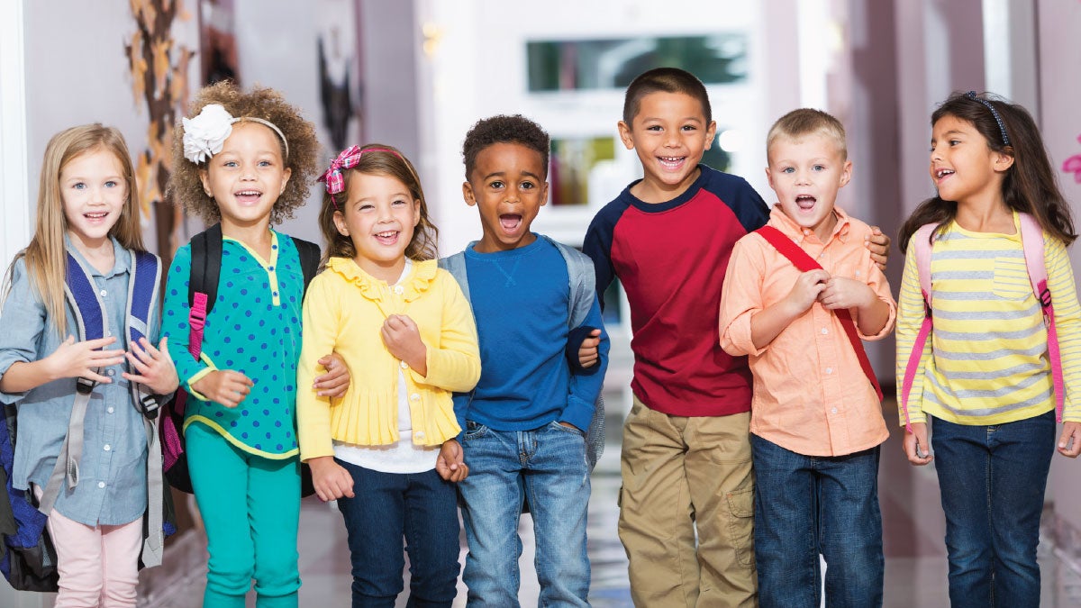 Back to school students