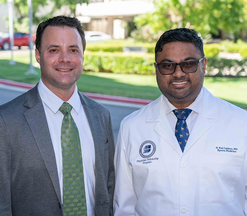 Dr. Oravec with friend