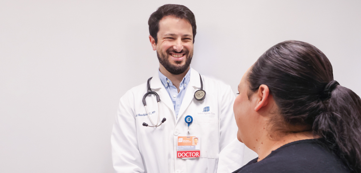 Shuchleib with patient