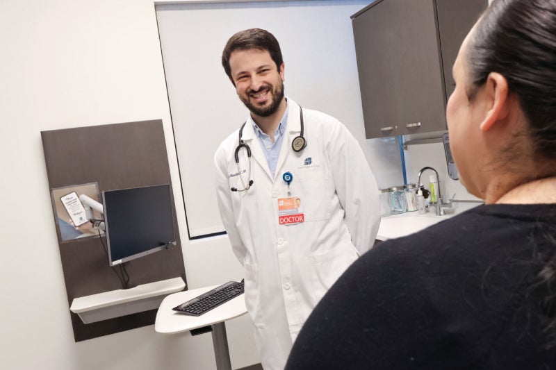 Shuchleib with patient