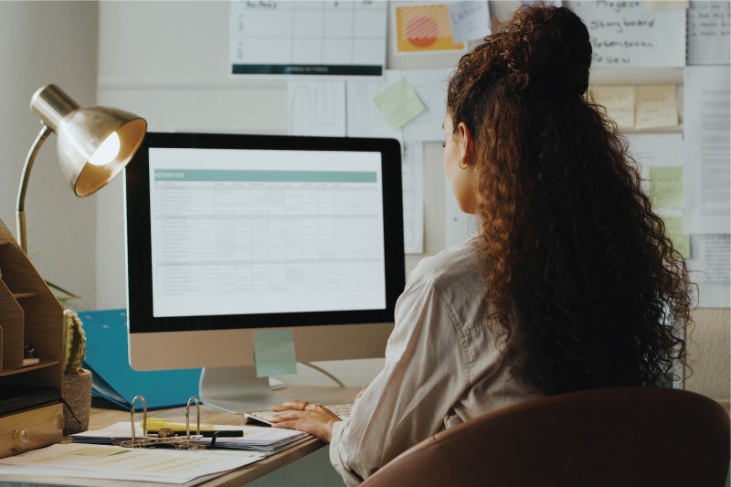 Woman at desk