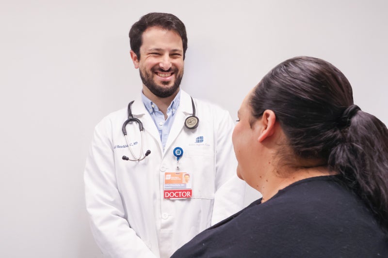 Shuchleib with patient