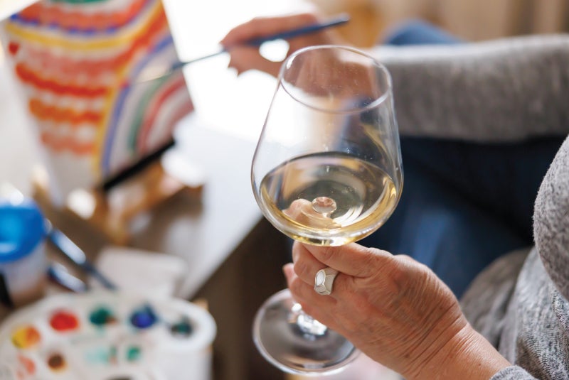 Paint night and wine